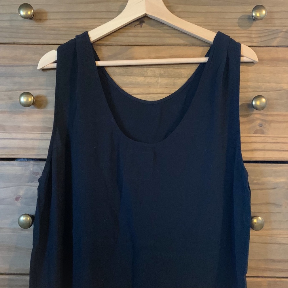 Just Female Black Shift Sleeveless Dress L - Picture 5 of 6